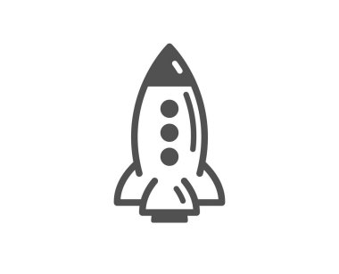 Roket simgesi. Uzay gemisi taşıma işareti. 