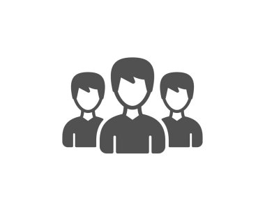 Grup simgesi. Kullanıcı veya takım çalışması işareti.