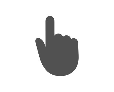 El simgesini tıklatın. Parmak dokunmatik işareti. İmleç işaretçi simgesi. 