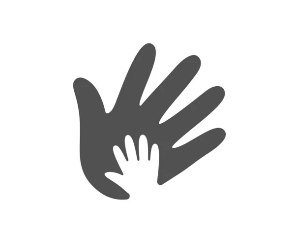 Pictogram Van Een Hand Verantwoord Ondernemen Ondertekenen Eerlijkheid Symbool Van — Stockvector