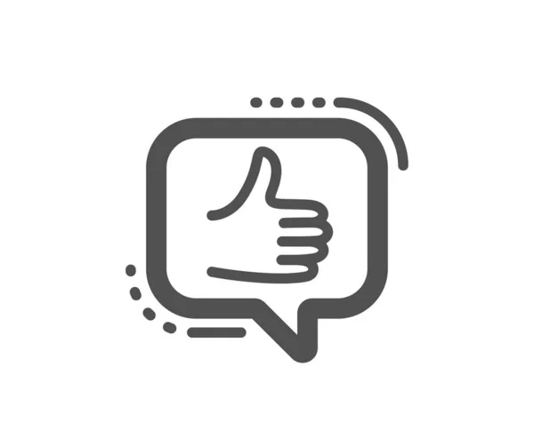 Wie Ein Symbol Daumen Hoch Positives Feedback Social Media Symbol — Stockvektor