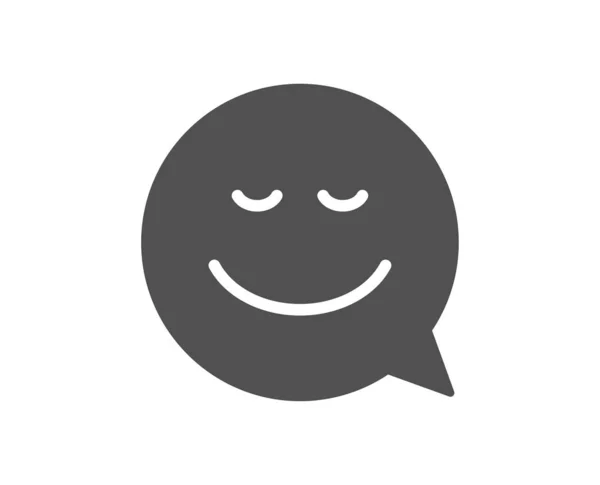 Bolha Fala Cômica Com Ícone Sorriso Chat Sinal Emoção — Vetor de Stock