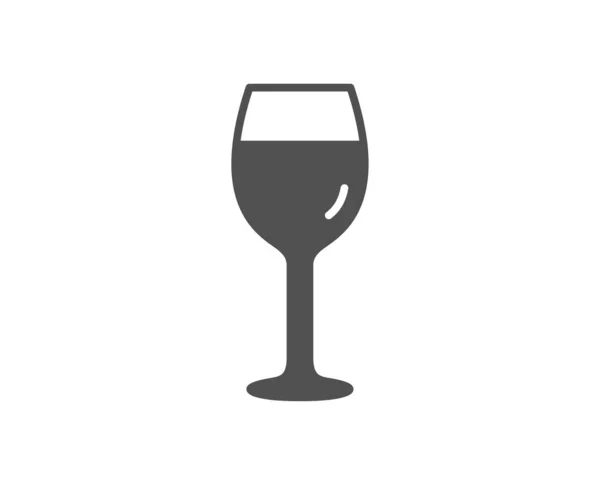 Icône Verre Vin Panneau Verre Bordeaux Élément Conception Qualité — Image vectorielle