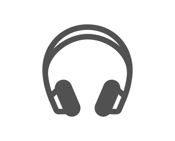 Headphones Icon Music Listening Device Sign Audio Symbol — Stock Vector