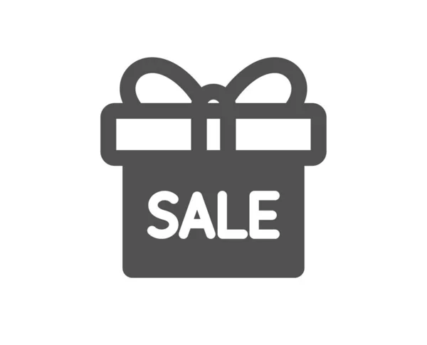 Gåva Rutan Ikon Närvarande Eller Försäljning Tecken Födelsedag Shopping Symbol — Stock vektor