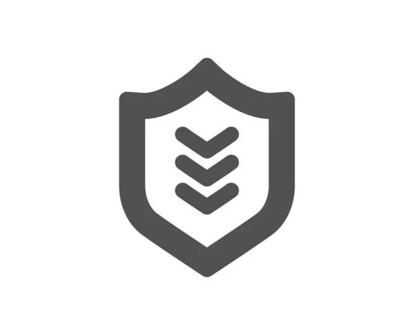 Het Pictogram Van Het Schild Symbool Van Bescherming Zakelijke Beveiliging — Stockvector