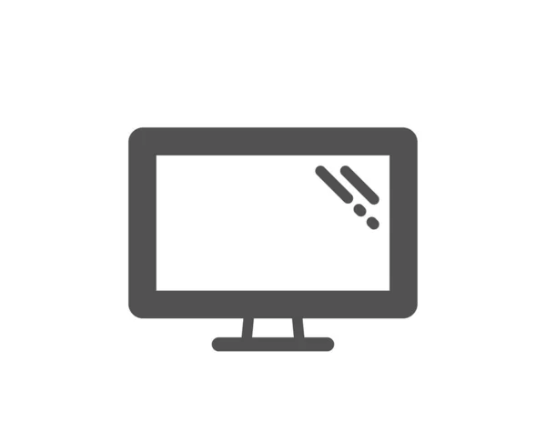 Icono Del Monitor Signo Dispositivo Componente Informático Símbolo Pantalla — Vector de stock