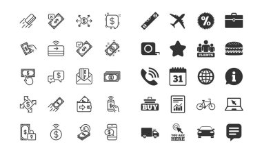 Ödeme satırı simgeler. Kabul et dizi transfer, telefon ve posta doğrusal simgeler olarak kredi kartı ile ödeme. Online ödeme, dolar döviz ve hızlı para sembolleri gönderin. Özel ödeme, nakit ve m-cüzdan. Vektör