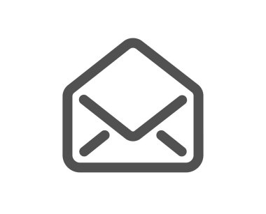 Posta simgesi. İleti yazışma işareti. E-posta simgesi. Kalite tasarım öğesi. Klasik stil ikonu. Vektör