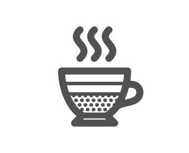 Cafe Creme simgesi. Sıcak bir içecek işareti. İçecek sembolü. Kalite tasarım öğesi. Klasik stil ikonu. Vektör