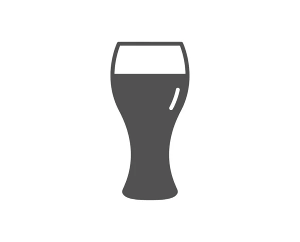 Ícone Vidro Cerveja Sinal Cerveja Pub Craft Símbolo Bebida Cervejeira —  Vetores de Stock