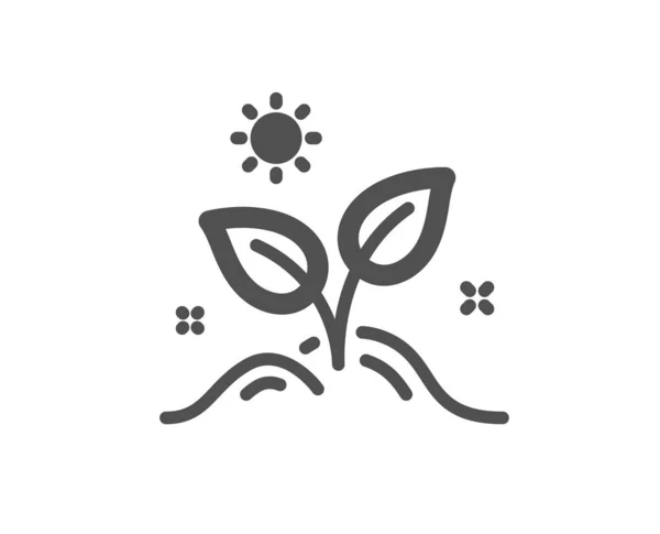 Піктограма Листя Вирощуйте Рослинний Листовий Знак Символ Екологічної Допомоги Якісний — стоковий вектор