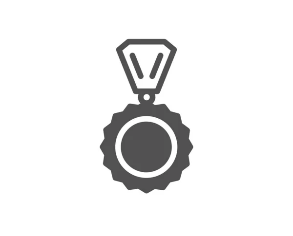 Нагородження Медаллю Значок Переможець Досягнення Символ Слава Або Честь Знак — стоковий вектор