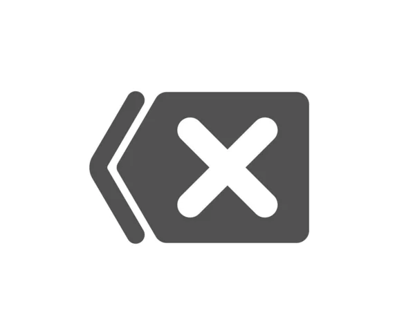 Delete Icon Remove Sign Cancel Close Symbol Quality Design Element — Stock Vector
