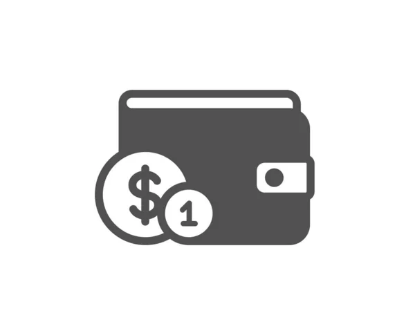 Wallet Cash Money Icon Dollar Currency Sign Payment Method Symbol — Stock Vector
