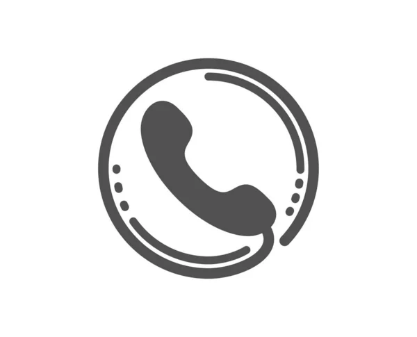 Ícone Serviço Call Center Sinal Suporte Telefónico Símbolo Feedback Elemento — Vetor de Stock