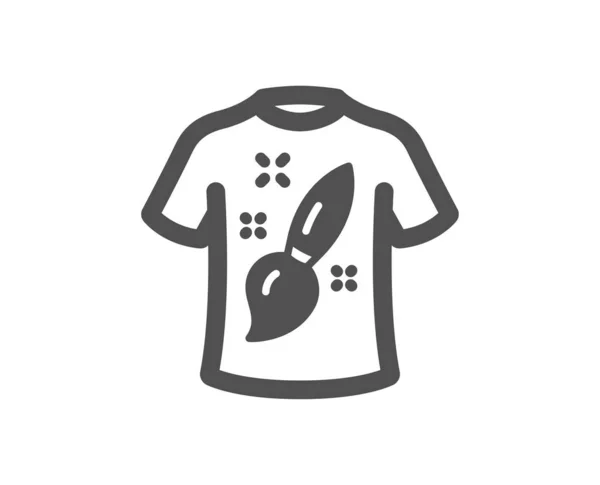 Εικονίδιο Σχεδιασμό Shirt Δημιουργική Βούρτσα Σημάδι Shirt Γραφικών Τεχνών Σύμβολο — Διανυσματικό Αρχείο