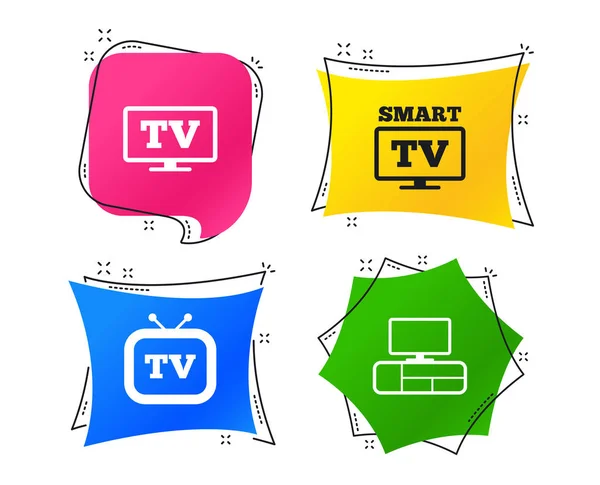 Ikona Trybu Smart Widescreen Symbol Retro Telewizji Tabela Znaków Geometryczne — Wektor stockowy