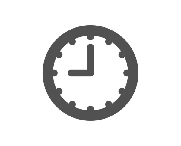 Ícone Relógio Sinal Temporal Relógio Escritório Símbolo Temporizador Elemento Design — Vetor de Stock