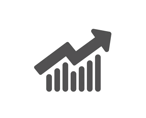 Ikonę Wykresu Raport Wykresu Lub Znak Wzrostu Sprzedaży Analizy Statystyki — Wektor stockowy