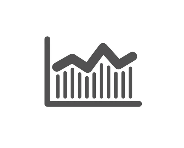 Ikonu Finanční Grafu Ekonomické Graf Znamení Burze Pod Symbolem Obchodní — Stockový vektor