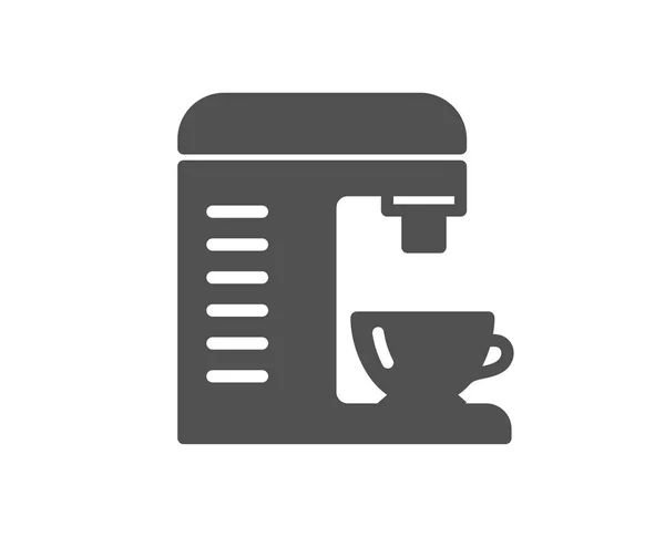 咖啡机图标 热饮标志 新鲜饮料的标志 质量设计元素 经典样式图标 — 图库矢量图片