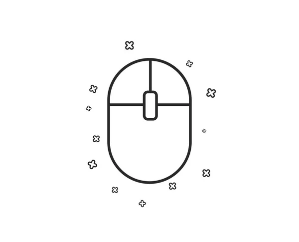 Omputer Maussymbol Zeichen Für Das Surfen Internet Ausrüstungssymbol Geometrische Formen — Stockvektor