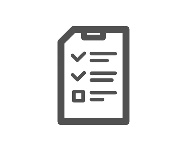 チェックリスト ドキュメント アイコン 情報ファイルの署名 紙ページのコンセプトのシンボル 品質デザイン要素 クラシックなスタイルのアイコン ベクトル — ストックベクタ