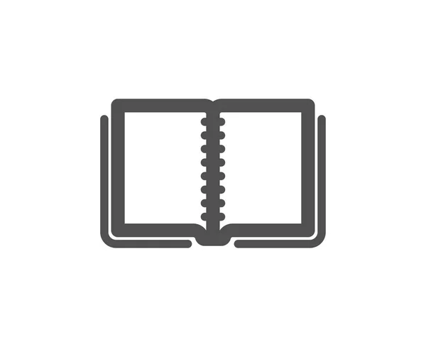 Icono Del Libro Símbolo Educativo Signo Instrucción Aprendizaje Electrónico Elemento — Vector de stock