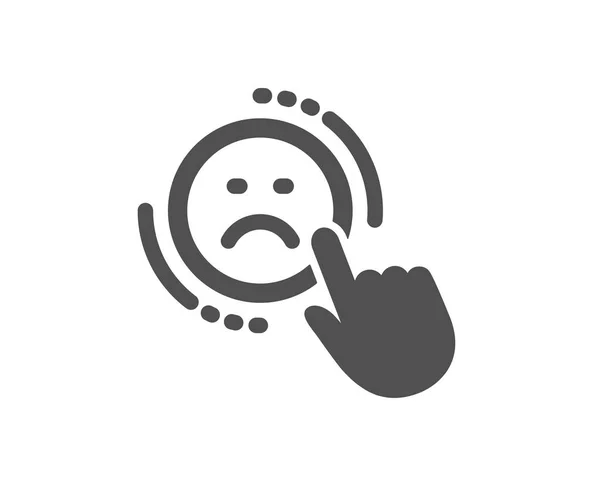 Afkeer Pictogram Negatieve Feedback Rating Teken Klanttevredenheid Symbool Kwaliteit Ontwerpelement — Stockvector