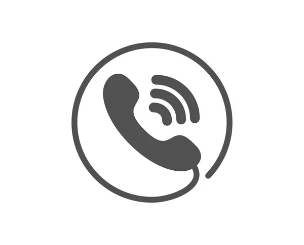 Icono Del Servicio Call Center Señal Soporte Telefónico Símbolo Retroalimentación — Vector de stock