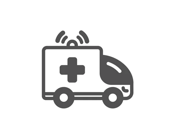 Ambulans Araba Simgesi Tıbbi Acil Işınlama Işareti Kalite Tasarım Öğesi — Stok Vektör