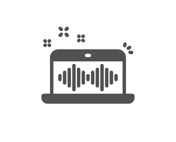 Музыкальная Икона App Sign Символ Музыкального Устройства Элемент Качественного Дизайна — стоковый вектор