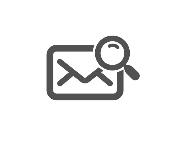 Vyhledávací Ikona Pošta Najdete Písmeno Dokument Podepsat Zvelebovat Sklo Kvalitní — Stockový vektor
