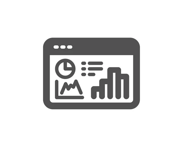 Ikona Statystyk Seo Zrewidować Silnik Optymalizacja Logowania Analizy Wykresu Symbolu — Wektor stockowy