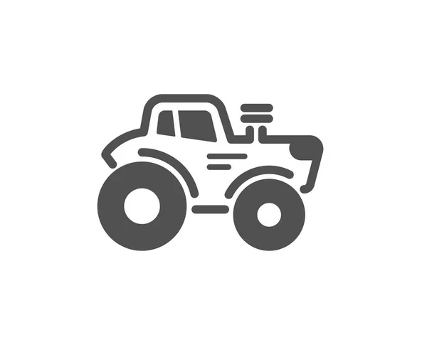 Icône Transport Tracteur Panneau Des Véhicules Agricoles Élément Conception Qualité — Image vectorielle