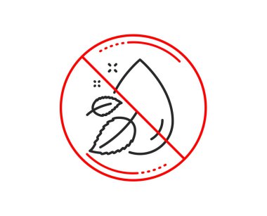 Hayır veya Dur işareti. Su damla satırı simgesi. Nem işareti. Uyarı yasağı dur sembolü yasaktır. Yok simgesi tasarım. Vektör