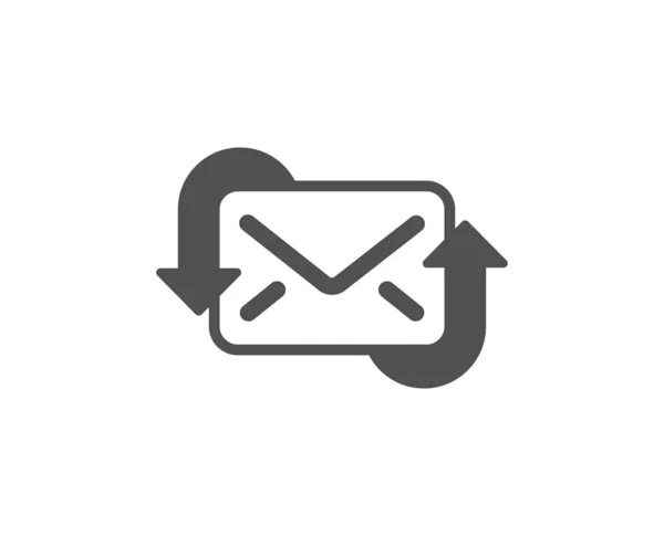 Aggiorna Icona Mail Nuovo Segno Corrispondenza Messaggi Simbolo Mail Elemento — Vettoriale Stock
