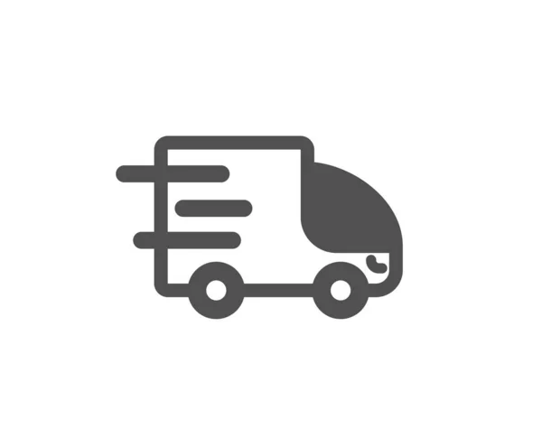 Ícone Entrega Caminhão Assinatura Serviço Expresso Símbolo Transporte Elemento Design — Vetor de Stock