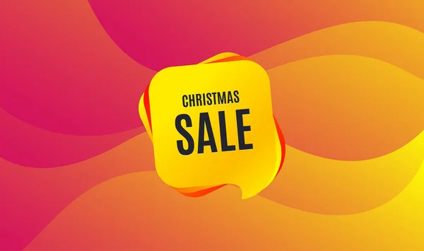 Christmas Sale Special Offer Price Sign Advertising Discounts Symbol Wave — Stock Vector