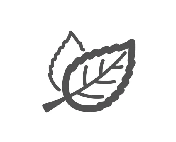 Levelek Ikonra Természet Növényi Levél Jele Könyezetvédelmi Szimbólum Minőségi Díszítőelemet — Stock Vector