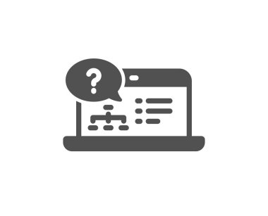 Soru işareti simgesi. Online bilgi yarışması test işareti. Kalite tasarım öğesi. Klasik stil ikonu. Vektör