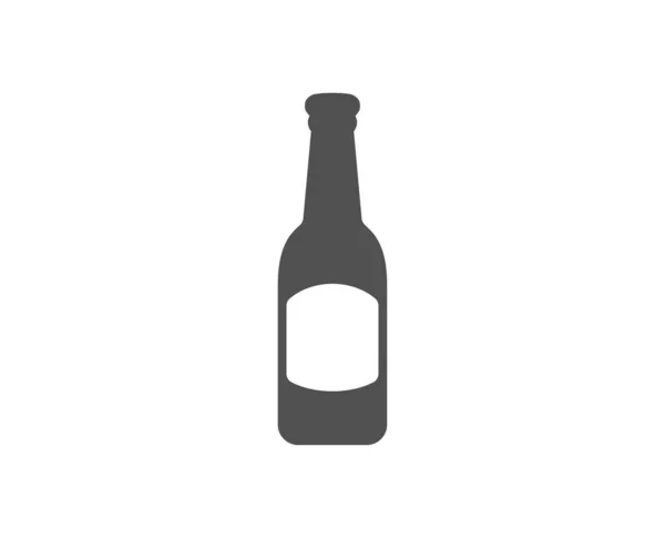 Icono Botella Cerveza Signo Cerveza Pub Craft Símbolo Bebida Cervecera — Archivo Imágenes Vectoriales