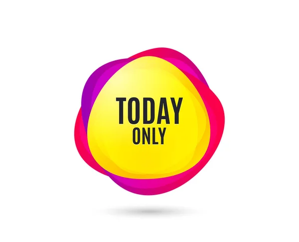 Today Only Sale Symbol Special Offer Sign Best Price Gradient — Stock Vector