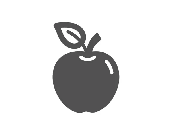 Icône Apple Signe Fruits Frais Symbole Alimentaire Naturel Élément Conception — Image vectorielle