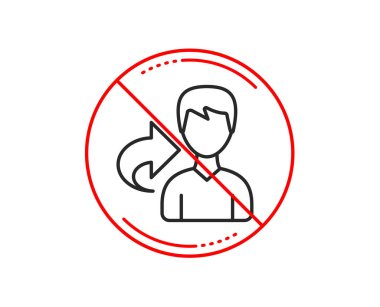 Hayır veya dur işareti. Paylaşım satırı simgesi bakın. Kullanıcı ya da işadamı kişi işareti. Erkek siluet simge. Uyarı yasağı dur sembolü yasaktır. Yok simgesi tasarım. Vektör