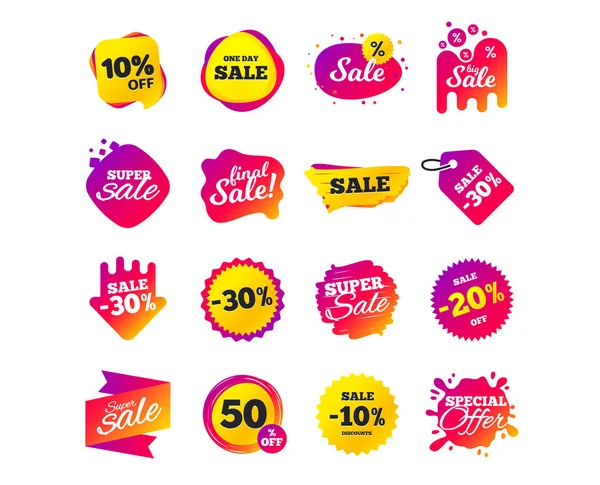 Sale Banner Templates Design Special Offer Tags Cyber Monday Sale — Stock Vector