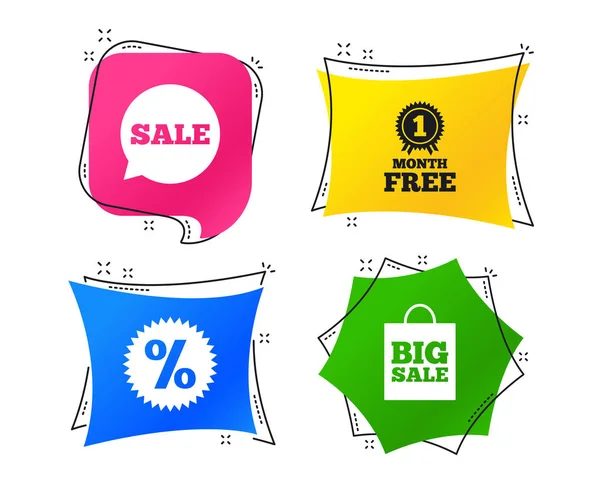 Sale Speech Bubble Icon Discount Star Symbol Big Sale Shopping — Stock Vector