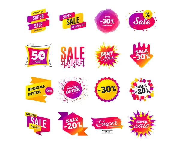 Vendita Banner Design Modelli Tag Offerta Speciale Cyber Lunedì Sconti — Vettoriale Stock