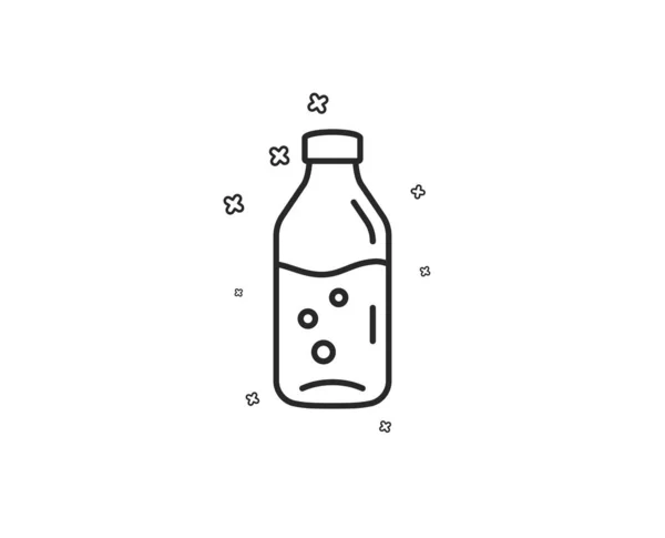 Μπουκάλι Νερό Γραμμή Εικονίδιο Σημάδι Aqua Ποτό Σόδα Υγρό Σύμβολο — Διανυσματικό Αρχείο
